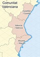 Map of Comunidad Valenciana | Custom-Designed Illustrations ~ Creative ...