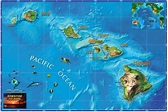 Hawaii Wall Map Political | Images and Photos finder
