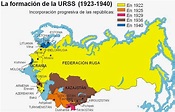 Revolución Rusa: Mapa mejor explicado de la URSS