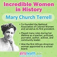 Mary Church Terrell was one of the first African-American women to earn ...