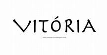 Desenhos de Tatuagem com o Nome Vitoria