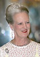 Queen Margrethe II of Denmark wearing the Baden palmette tiara. Another ...