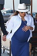 Pregnant EVA LONGORIA Out for Lunch at Porta Via in Beverly Hills 06/07 ...