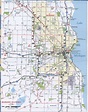 Milwaukee WI roads map.Free printable map Milwaukee city and ...