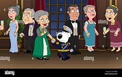 FAMILY GUY, Margaret Woolworth Onassis (third from left), Brian (voice by Seth McFarlane ...