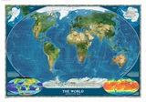 World Satellite Explorer Wall Map by National Geographic - MapSales