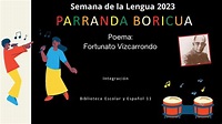 Poema - Parranda boricua - Fortunato Vizcarrondo - YouTube