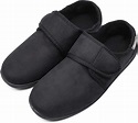 ZTL Men's Wide Width Slippers House Shoes with Adjustable Closures ...