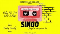 Sappy Love Song Singo, Ambrosia Orchard, Cidery & Meadery, Hoagland ...