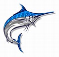 Illustration of Swordfish for logo and branding element monochrome ...