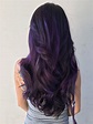 Purple hair, dark violet hair, mermaid hair, unicorn hair, galaxy hair ...