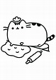 Free easy to print pusheen coloring pages – Artofit
