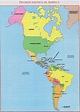 Mapa de continente americano con sus nombres - Imagui