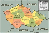 Map of prague and surrounding countries - Prague country map (Bohemia ...