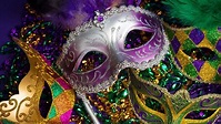 Gold Silver Mardi Gras Mask With Green Feathers HD Mardi Gras ...