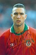 Vinnie Jones lines up for Wales in 1994. | Vinnie jones, Wales football ...