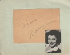 Diana Barrymore Autographed Album Page Tragic Death Actress D.60 | eBay