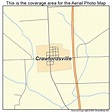 Aerial Photography Map of Crawfordsville, IA Iowa