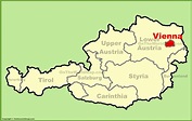 Vienna location on the Austria Map