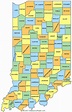 Indiana County Map | County Map of Indiana
