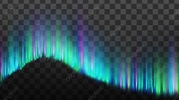 Aurora Borealis Vector PNG Images, Northern Aurora Lights Strips ...