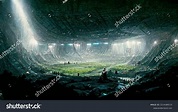 Epic Football Stadium Scifi Stadium Epic: стоковая иллюстрация ...
