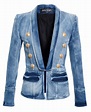 Lyst - Balmain Classic Denim Blazer in Blue