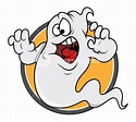 Scared Ghost Funny Vector Royalty-Free Stock Image - Storyblocks