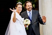Photo : La mariée Nina Flohr avec Thomas Flohr à la cérémonie religieuse du mariage du prince ...