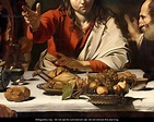 The Supper at Emmaus, 1601 (detail-1) - Caravaggio - WikiGallery.org ...