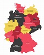 5 Free Printable Labeled and Blank Map of Germany with Cities in PDF (2022)