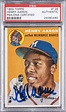 Lot Detail - 1954 Topps #128 Hank Aaron Signed Rookie Card – PSA/DNA ...