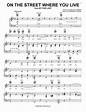 On The Street Where You Live | Sheet Music Direct