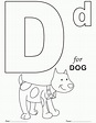 The Letter D Coloring Pages - Coloring Home