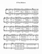 If You Believe (4 part piano version) Sheet music | Download free in ...