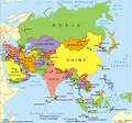 Mapa de Asia - Mapa Físico, Geográfico, Político, turístico y Temático.