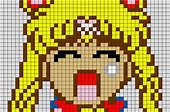 Sailor Moon Pixel Art | Pixel art, Sailor moon, Pixel art templates