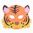 Máscaras de Halloween Máscara Animal Tiger Terror El plastico Dibujos 1 ...