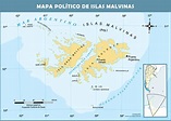 Mapa de las Islas Malvinas | Gifex