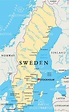 "Sweden Political Map" av Peter Hermes Furian - Mostphotos