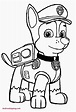 Paw Patrol Chase Printable Coloring Pages