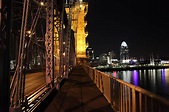 Side view of The John A. Roebling Suspension Bridge #FOTOFOCUS ...