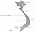 the location of thua thien Hue province in central vietnam. source ...