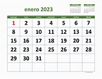 Calendario Enero 2023 de México | WikiDates.org