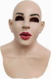 Máscara de látex para mujer, realista, casco de cabeza completa, hecho a mano, Halloween ...