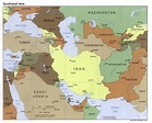 Western Asia Political Map 2000 - Full size