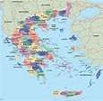 greece political map. Illustrator Vector Eps maps. Eps Illustrator Map ...