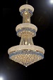 French Empire Crystal Chandelier Chandeliers Lighting Trimmed with Blu ...