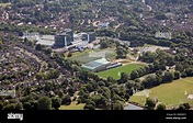 Luftaufnahme von Universität von Derby, Derbyshire, UK Stockfotografie ...