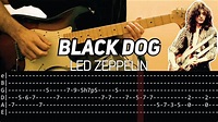 Led Zeppelin - Black Dog (Guitar lesson with TAB) - YouTube